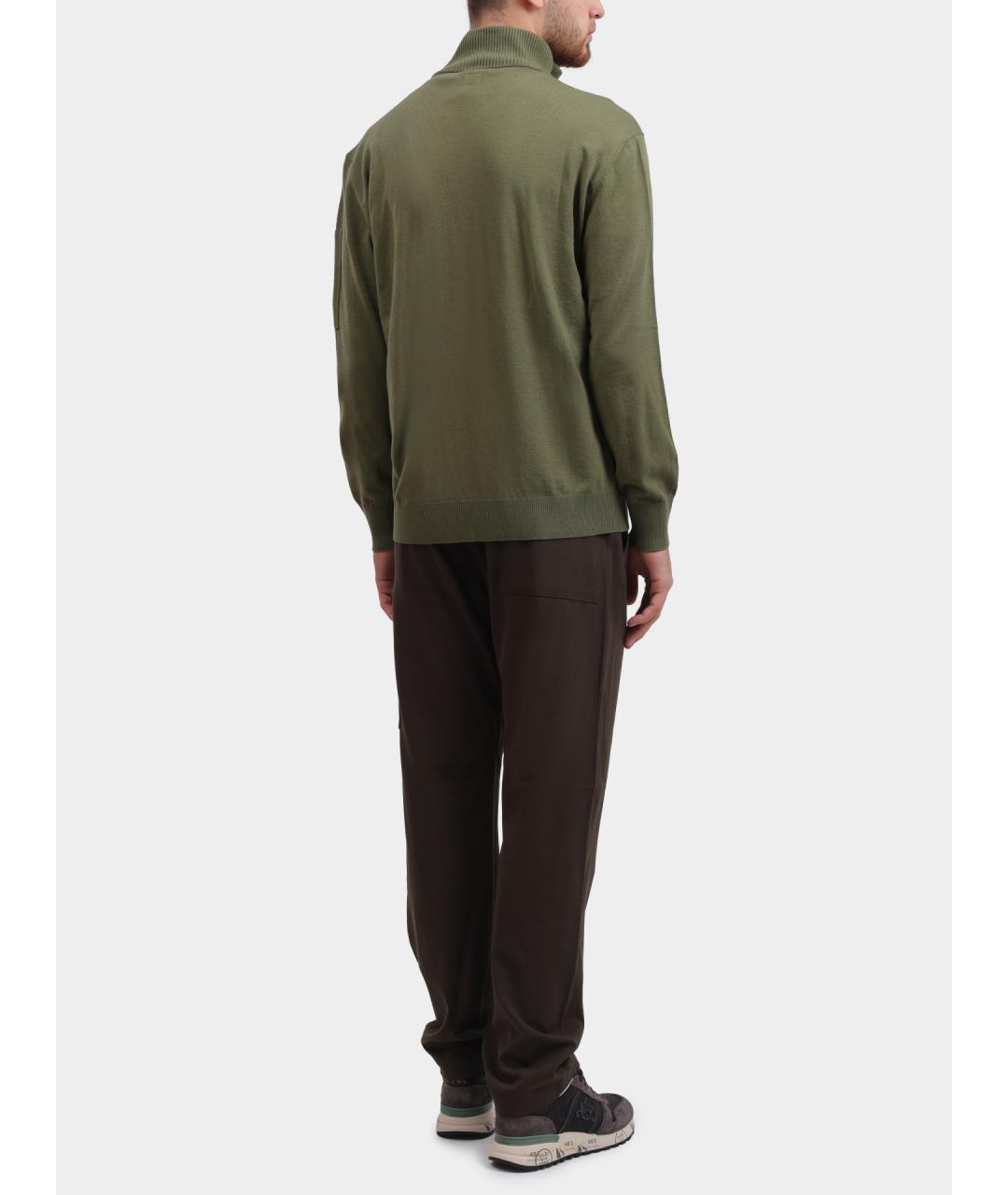 CP COMPANY Зеленый шерстяной джемпер / свитер, фото 5