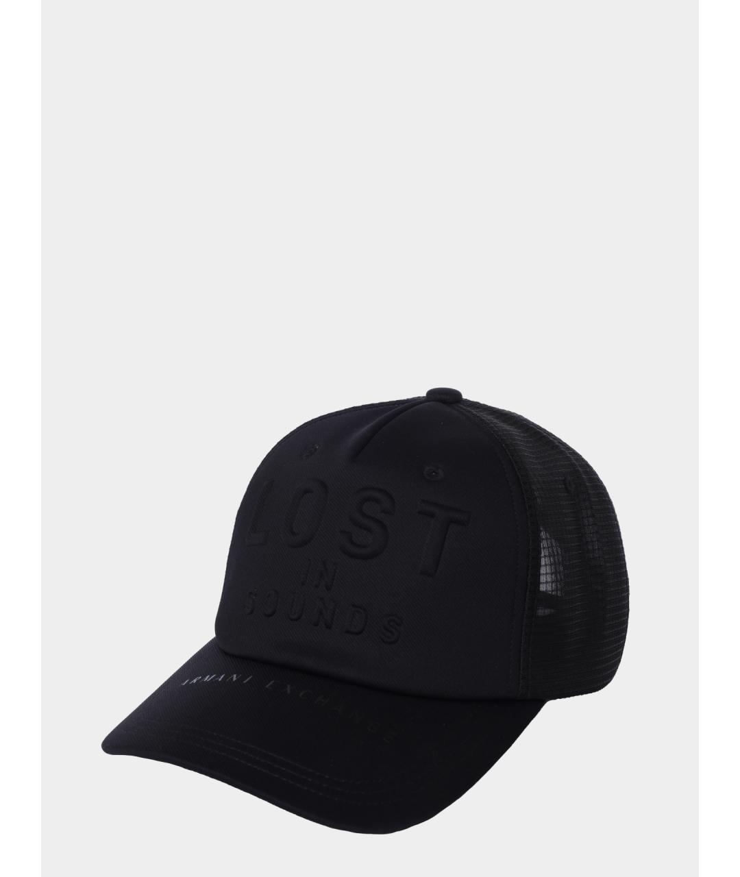 ARMANI EXCHANGE Черная синтетическая кепка/бейсболка, фото 5