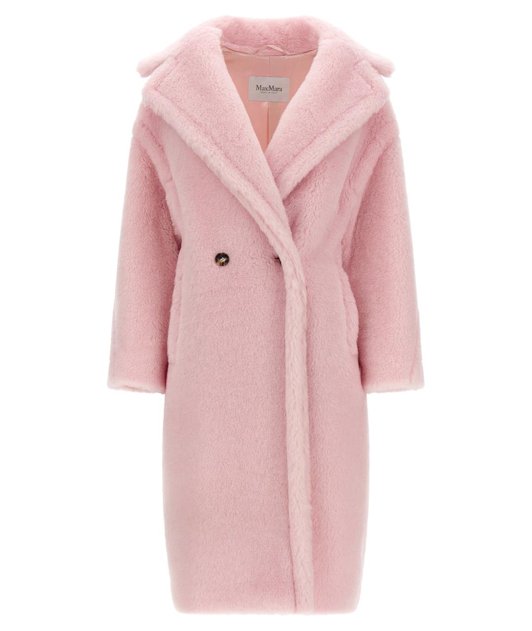 MAX MARA Розовое шерстяное пальто, фото 1