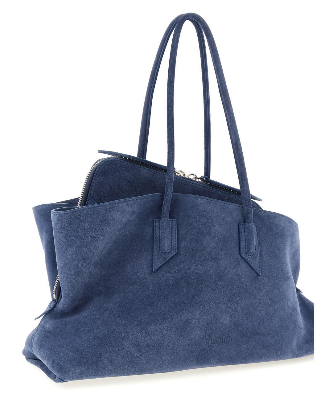 THE ATTICO Синяя замшевая сумка через плечо, фото 3