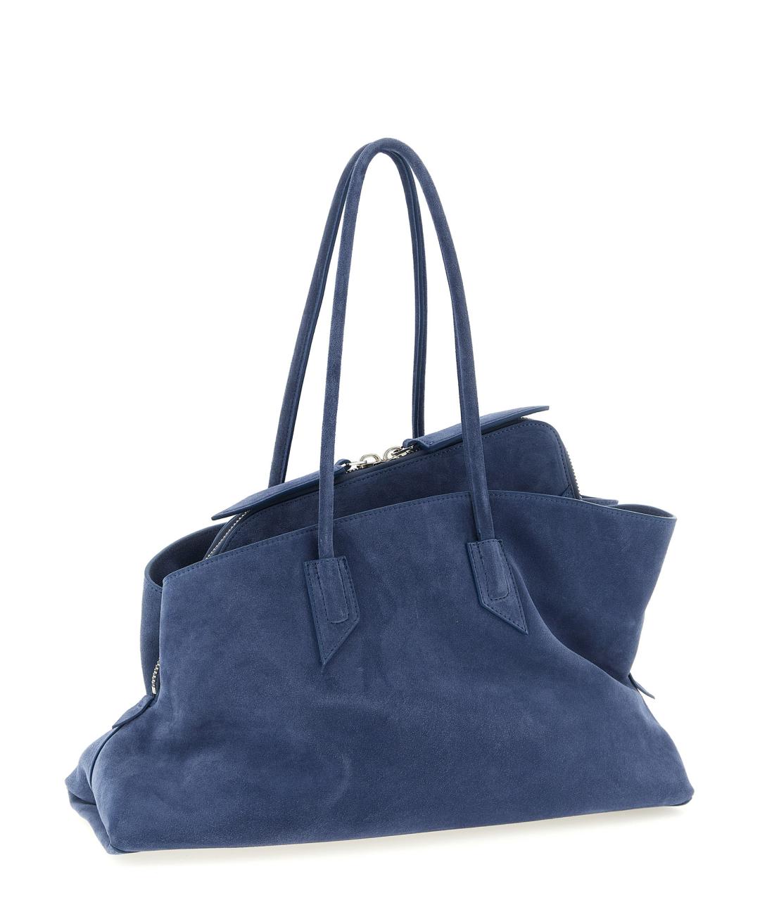 THE ATTICO Синяя замшевая сумка через плечо, фото 2