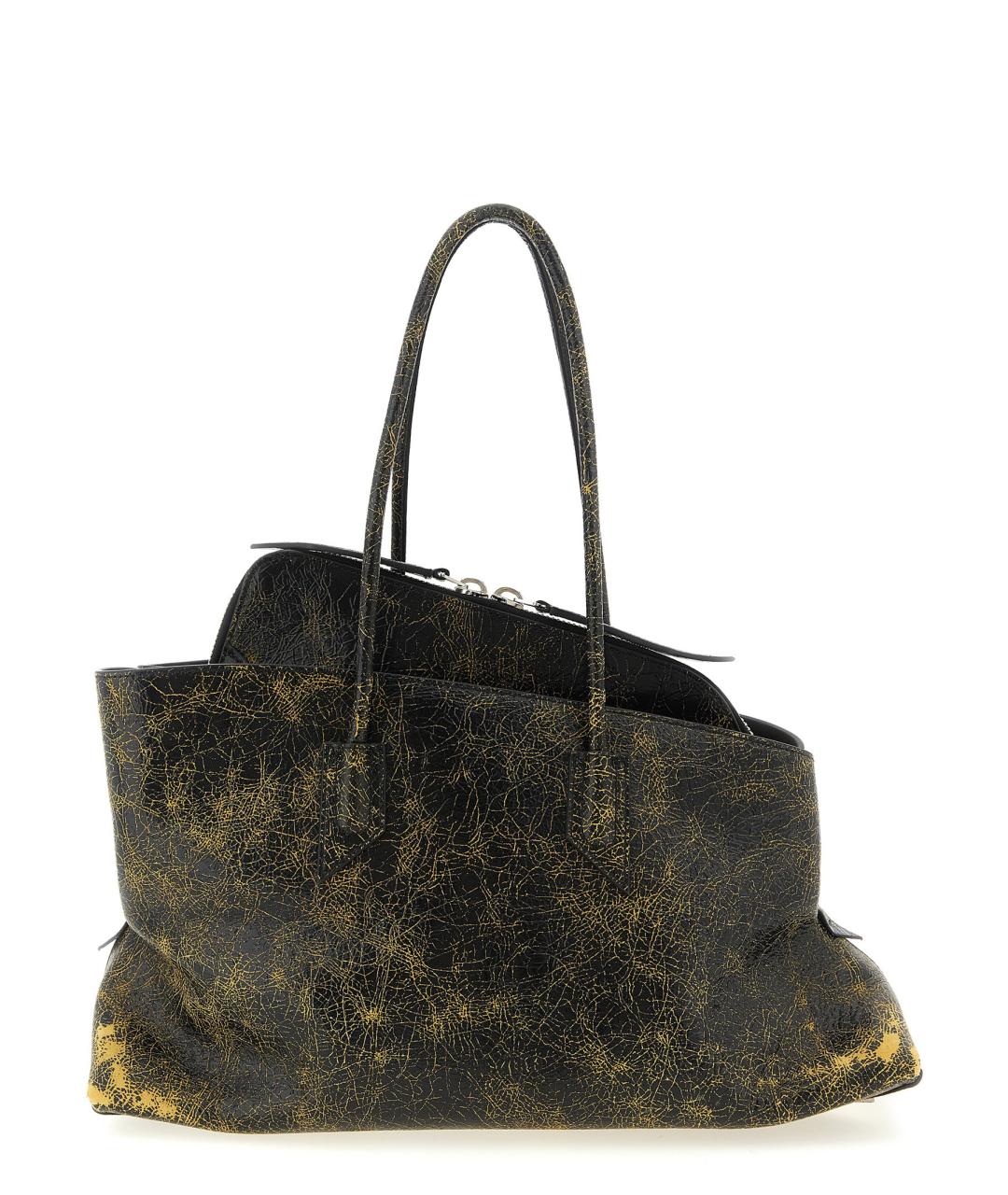 THE ATTICO Коричневая кожаная сумка через плечо, фото 1