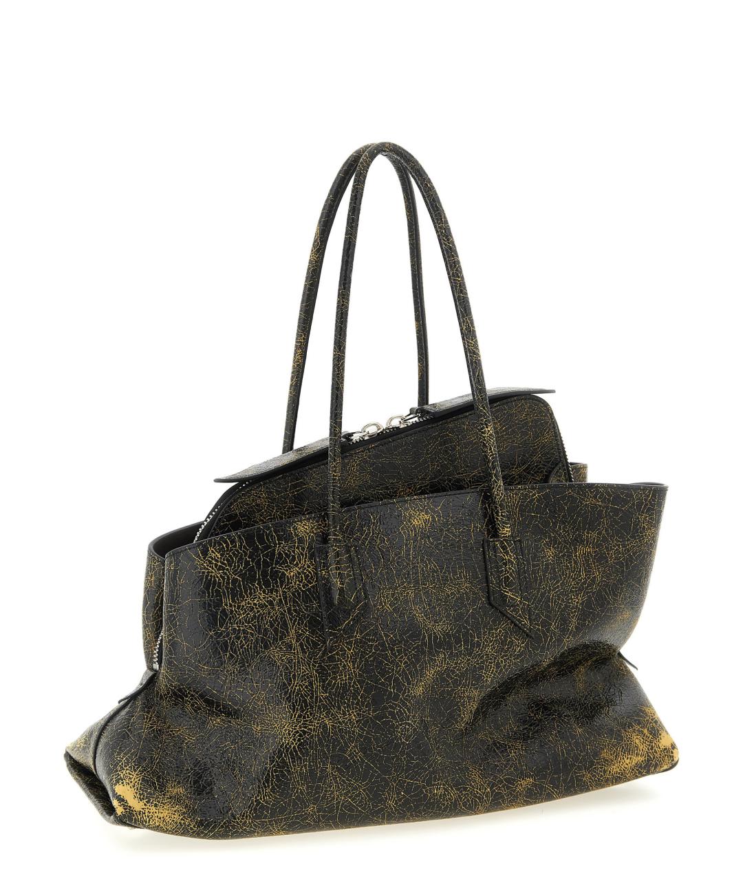 THE ATTICO Коричневая кожаная сумка через плечо, фото 2