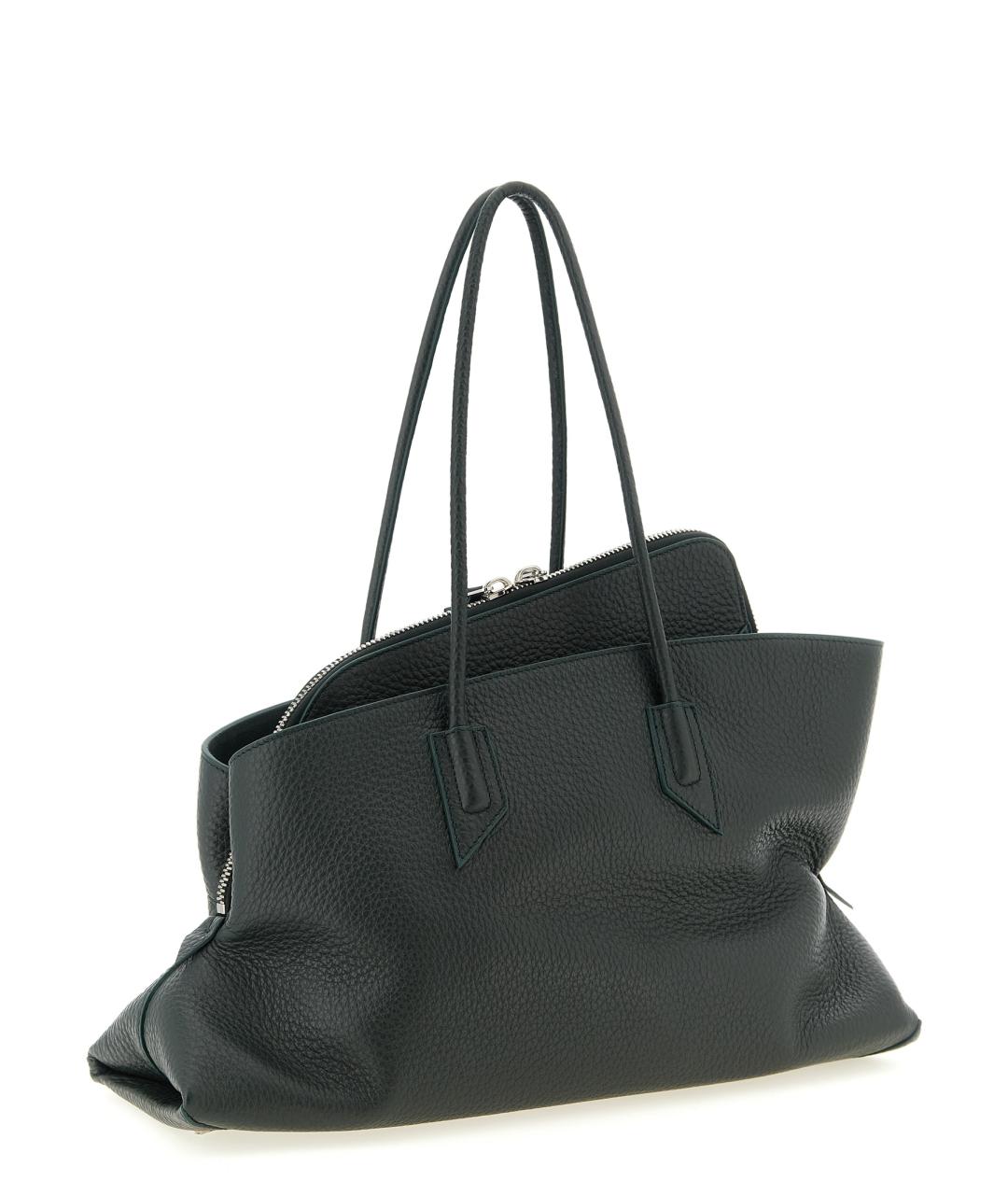 THE ATTICO Зеленая кожаная сумка через плечо, фото 2