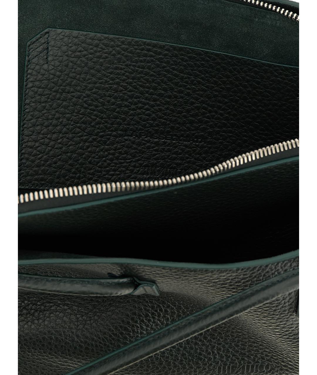 THE ATTICO Зеленая кожаная сумка через плечо, фото 4