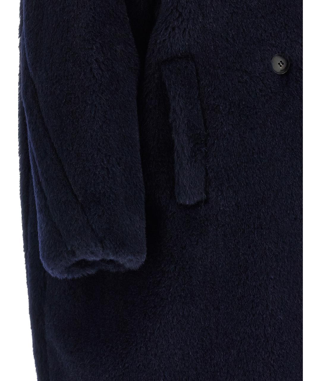 MAX MARA Синее шерстяное пальто, фото 4