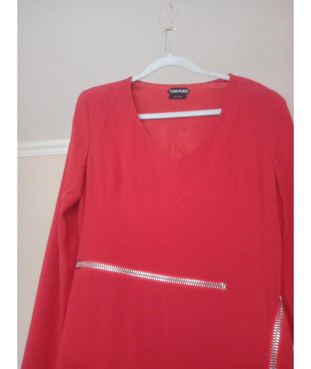 TOM FORD Красное вискозное вечернее платье, фото 3