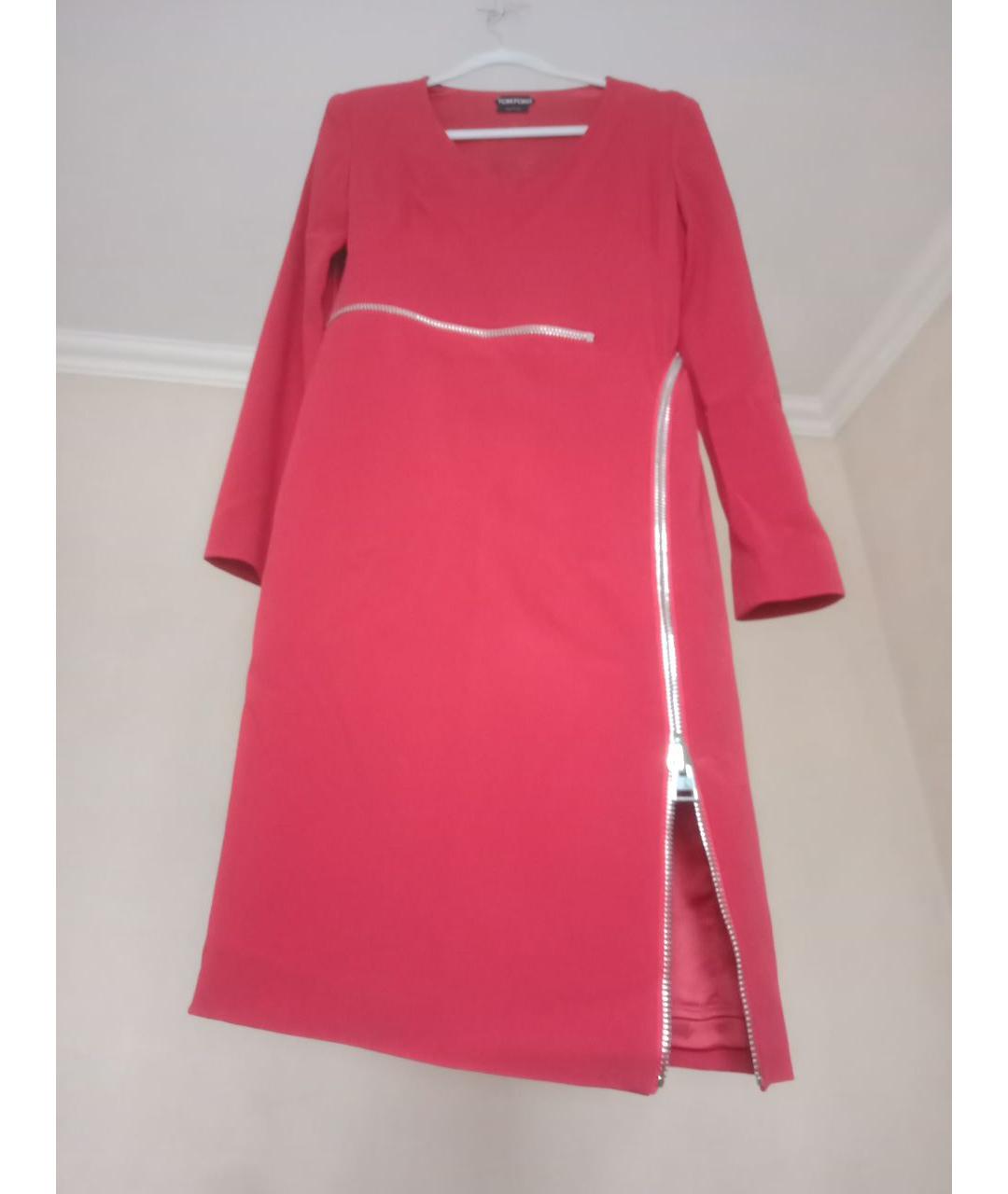 TOM FORD Красное вискозное вечернее платье, фото 8