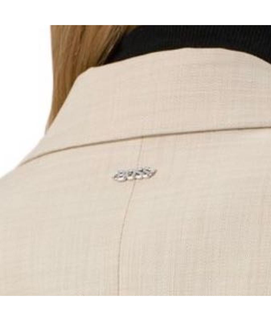 HUGO BOSS Бежевый вискозный костюм с брюками, фото 3