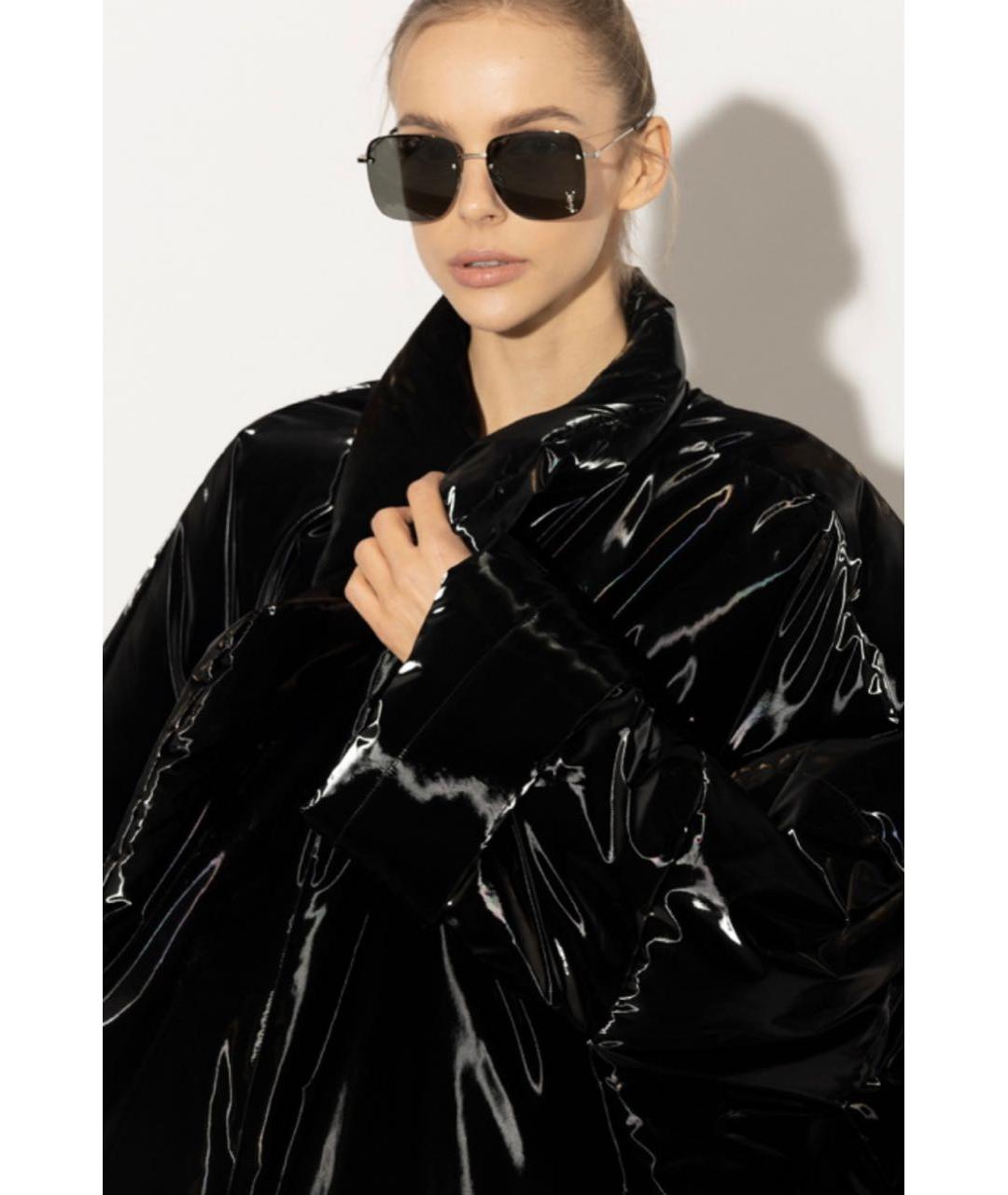 SAINT LAURENT Серебряные металлические солнцезащитные очки, фото 6