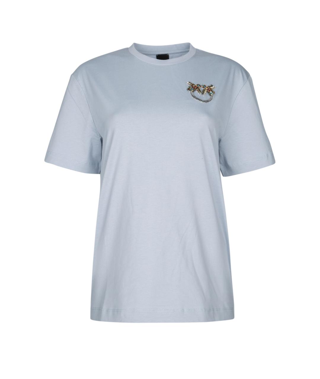 PINKO Голубая футболка, фото 1