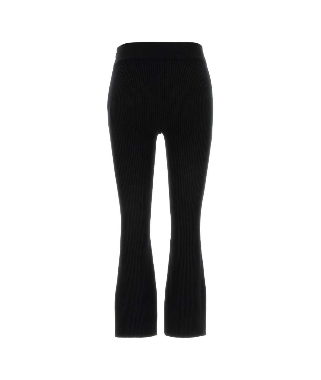 COURREGES Черные вискозные брюки широкие, фото 2