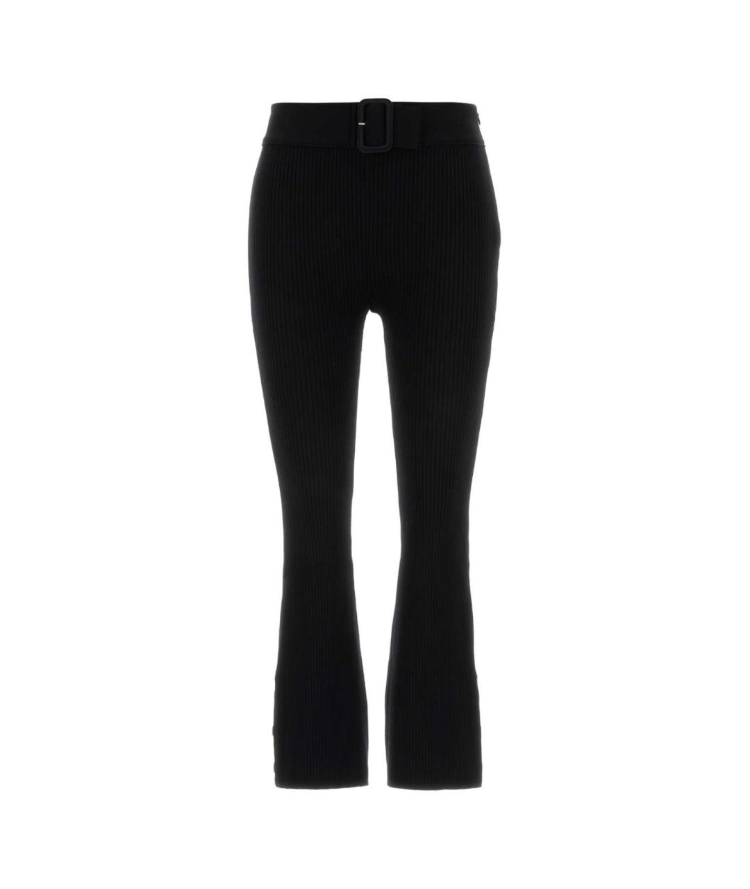 COURREGES Черные вискозные брюки широкие, фото 1