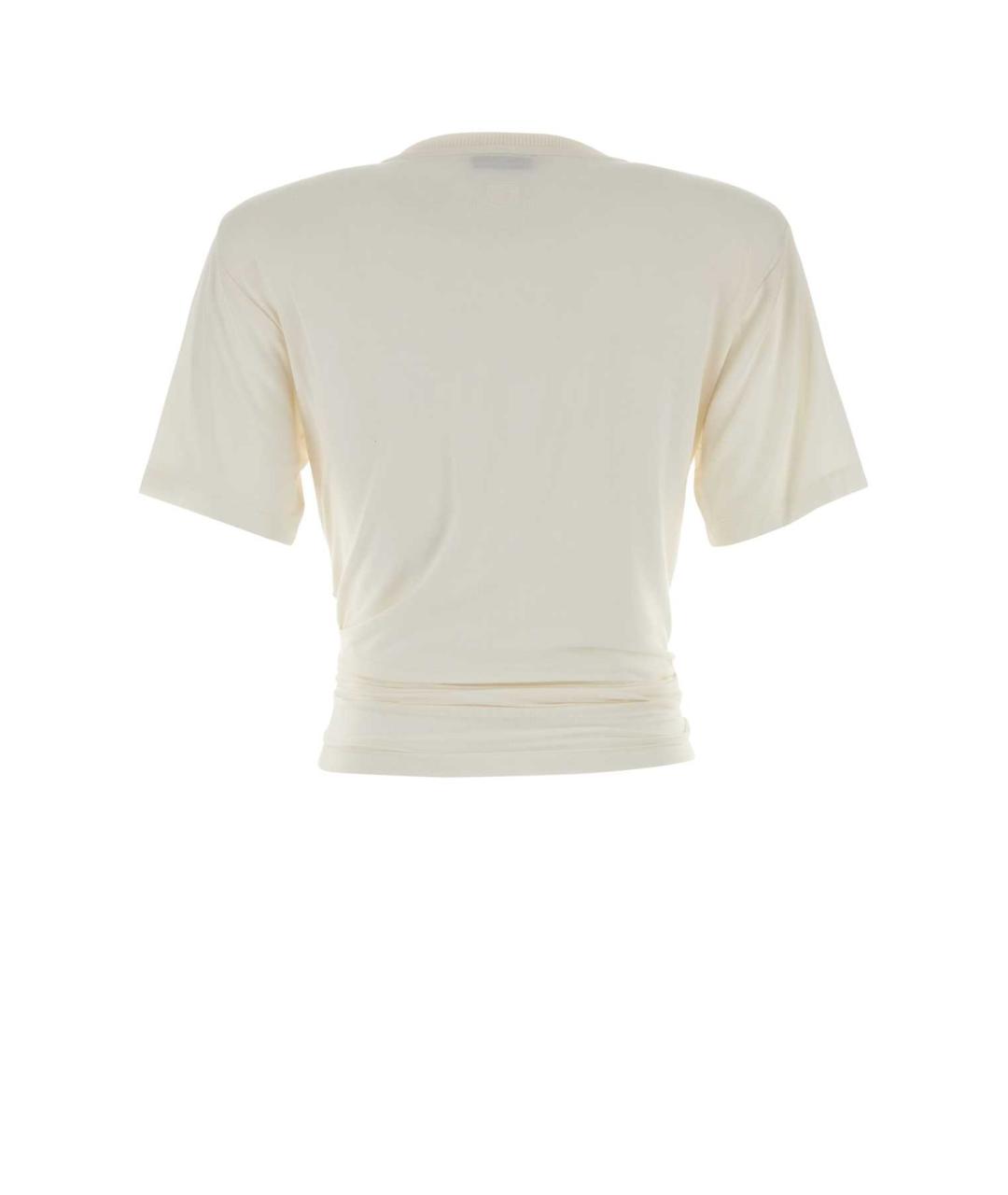 MAGDA BUTRYM Белая вискозная футболка, фото 2