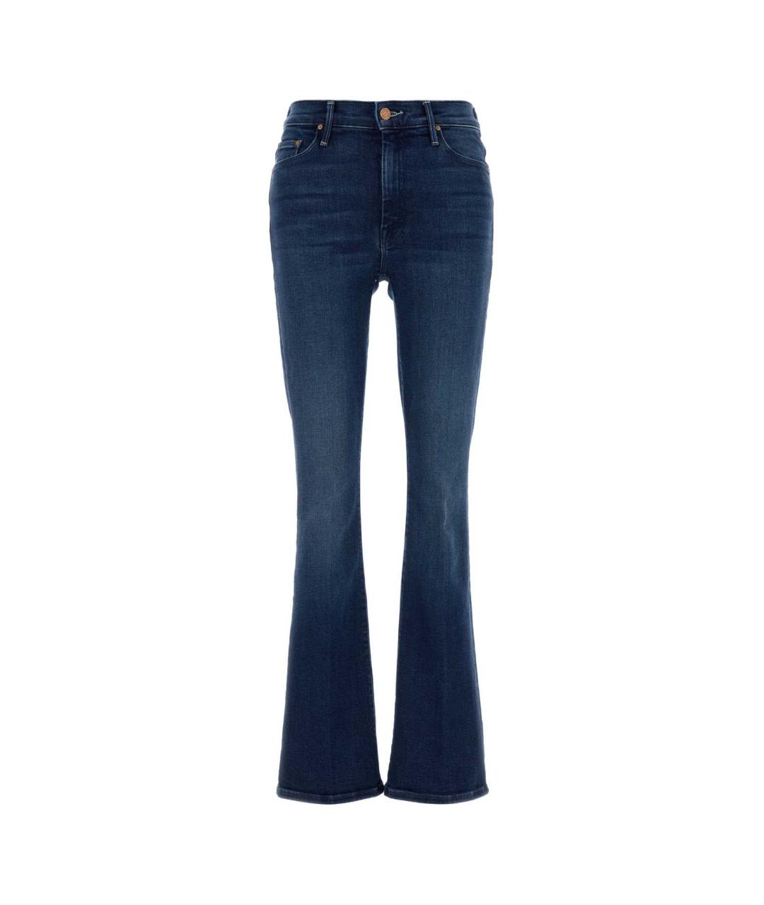 MOTHER Синие хлопковые джинсы клеш, фото 1