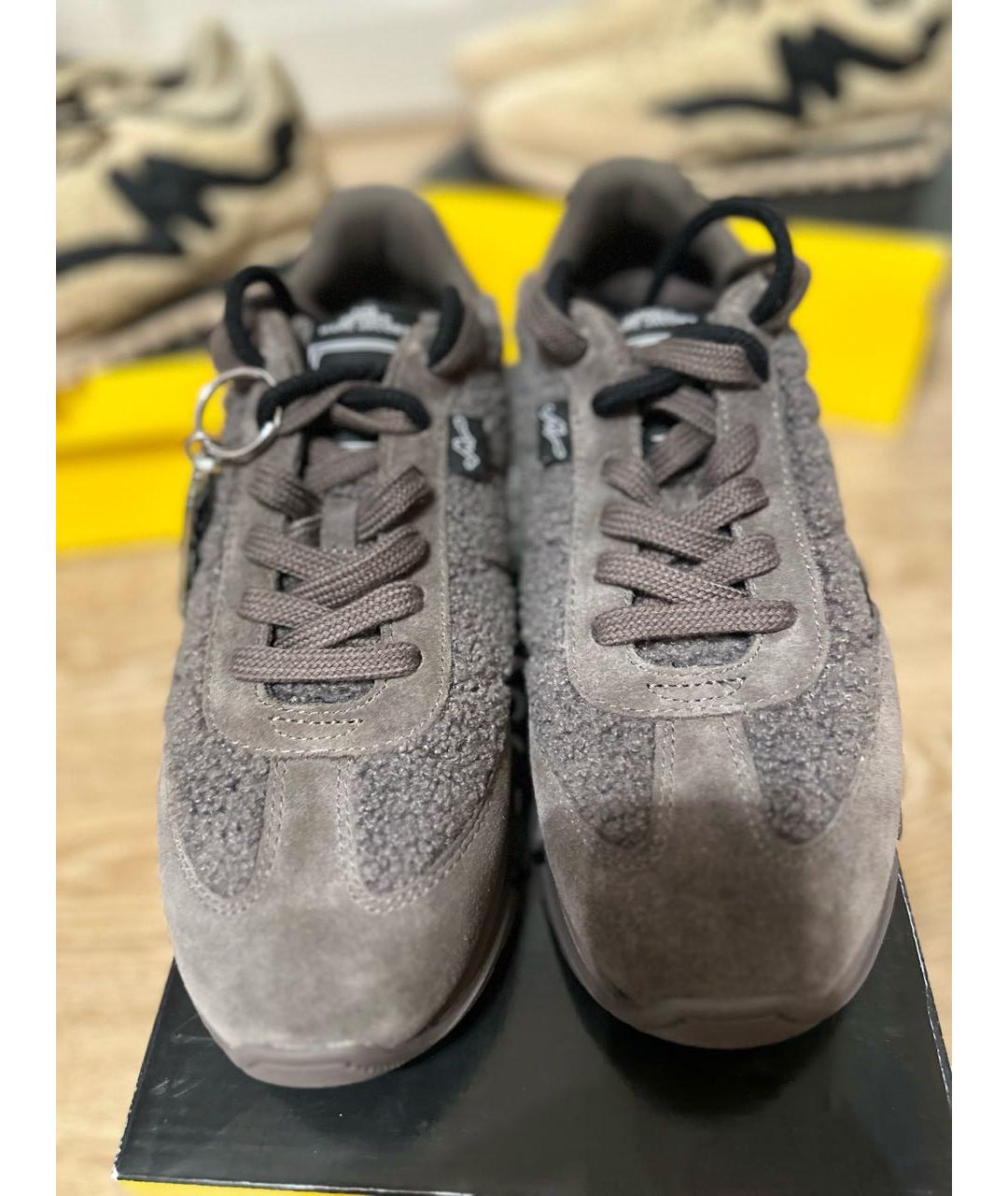 MARC JACOBS Коричневые замшевые кроссовки, фото 3