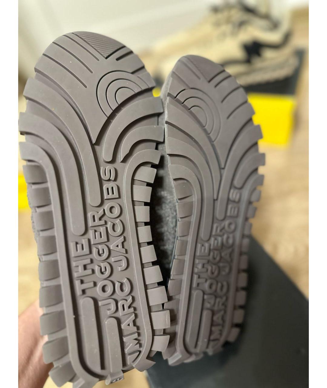 MARC JACOBS Коричневые замшевые кроссовки, фото 4