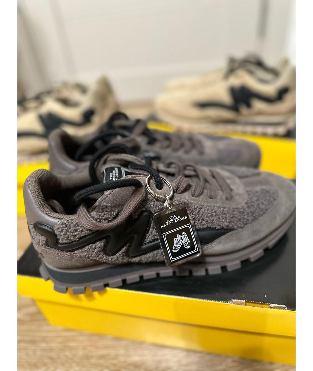 MARC JACOBS Коричневые замшевые кроссовки, фото 6