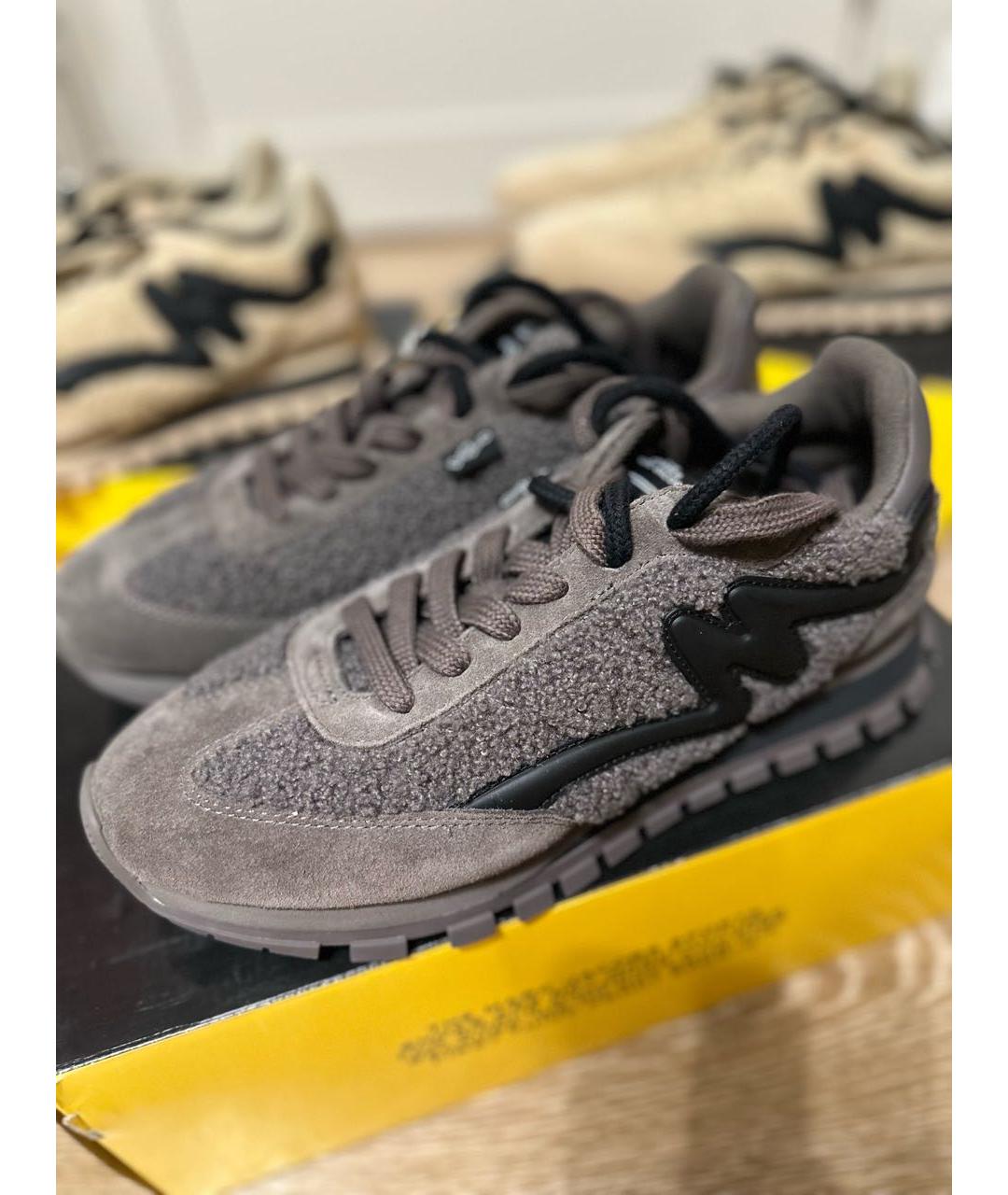 MARC JACOBS Коричневые замшевые кроссовки, фото 2