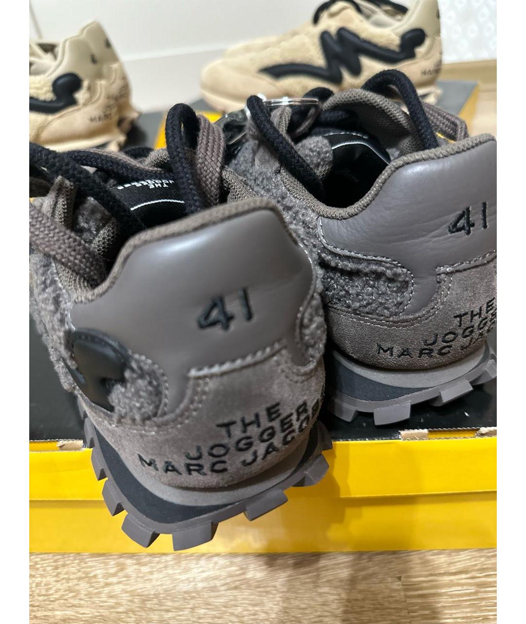 MARC JACOBS Коричневые замшевые кроссовки, фото 5