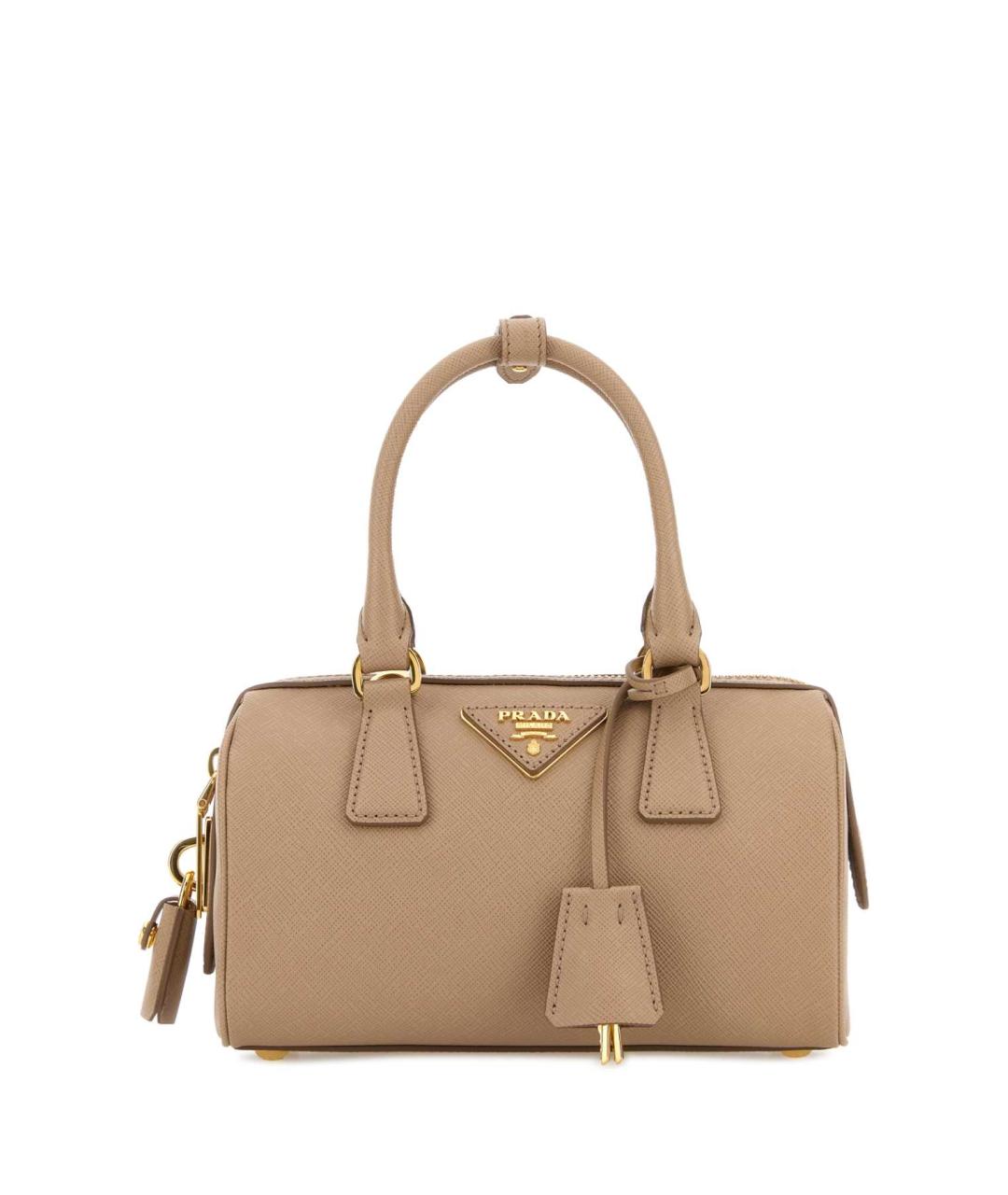 PRADA Бежевая кожаная сумка тоут, фото 1