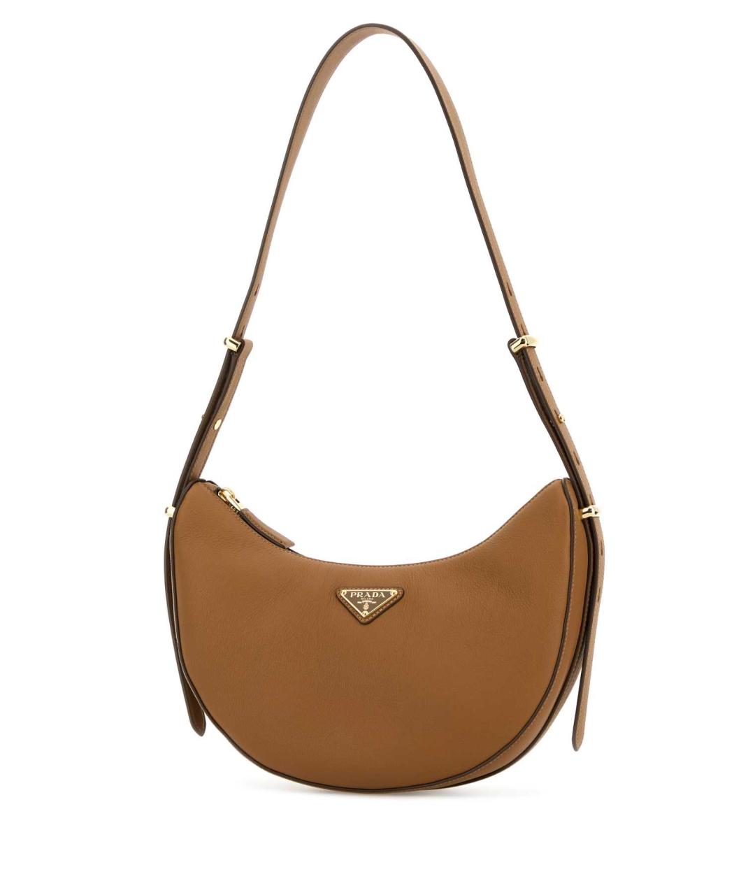 PRADA Бежевая кожаная сумка через плечо, фото 2