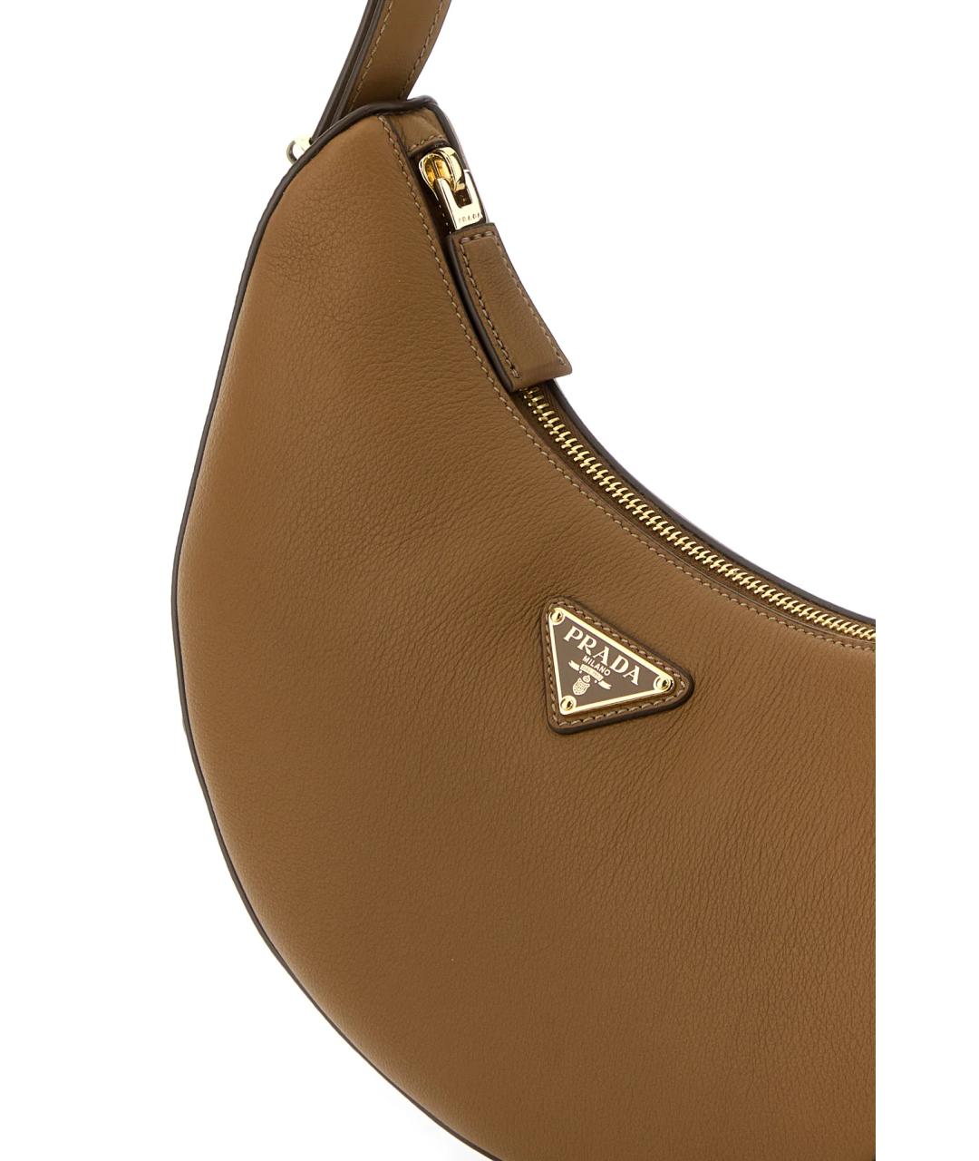 PRADA Бежевая кожаная сумка через плечо, фото 4