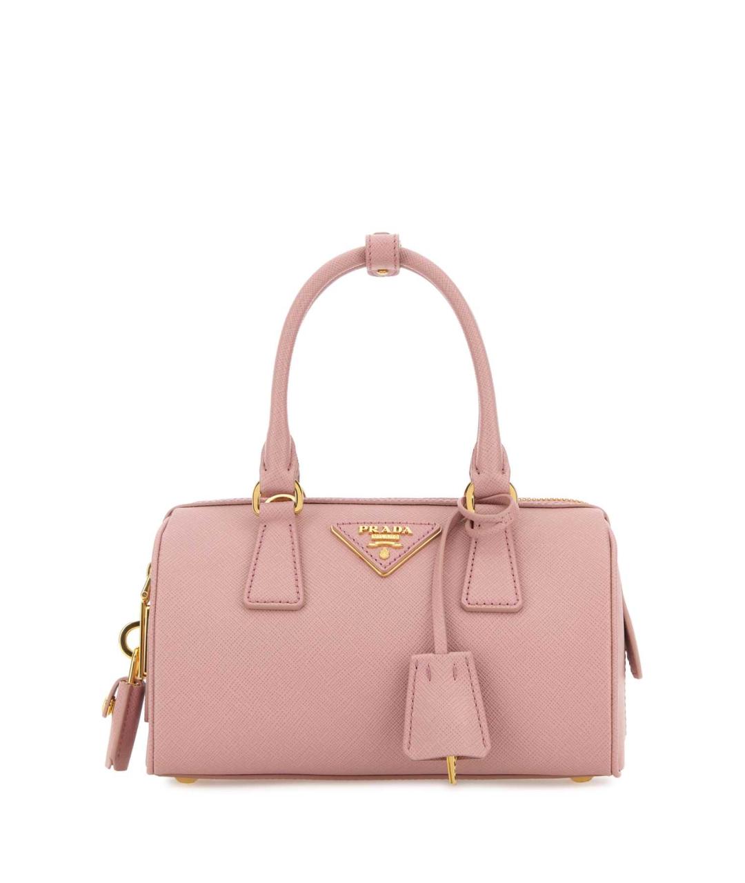 PRADA Розовая кожаная сумка тоут, фото 1