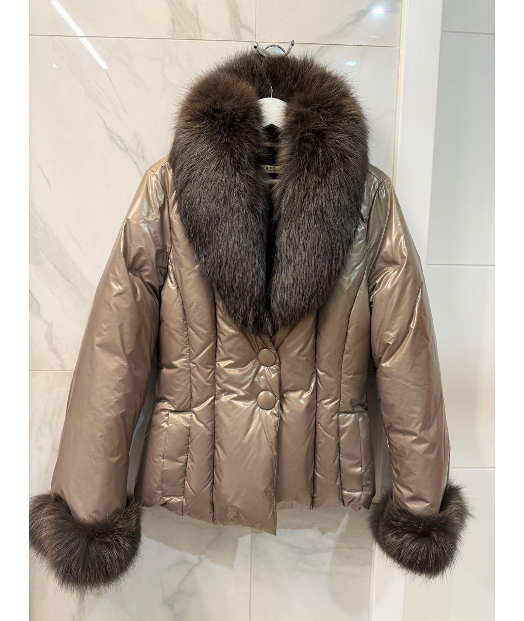 MAX MARA Бежевая полиамидовая куртка, фото 9