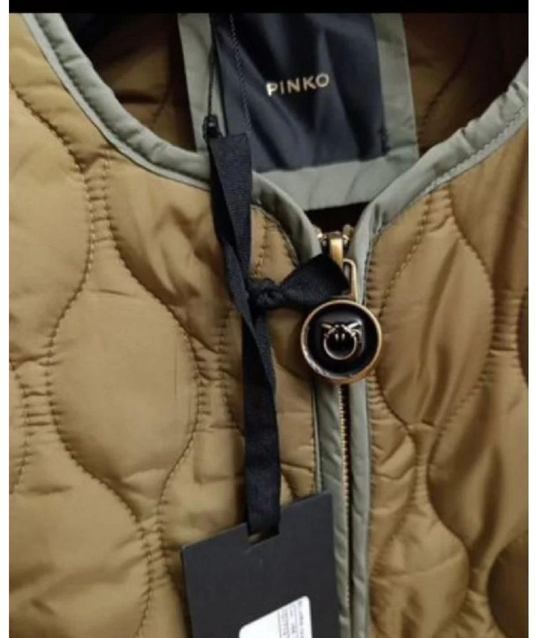 PINKO Хаки полиэстеровый костюм с юбками, фото 6