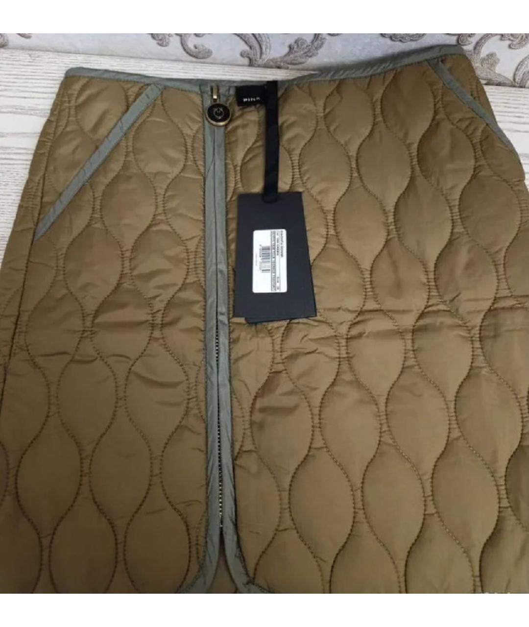 PINKO Хаки полиэстеровый костюм с юбками, фото 2