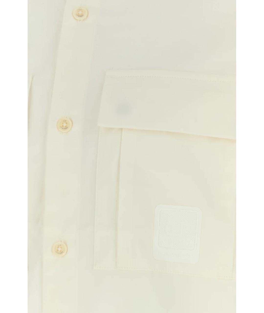 CP COMPANY Белая хлопковая кэжуал рубашка, фото 3