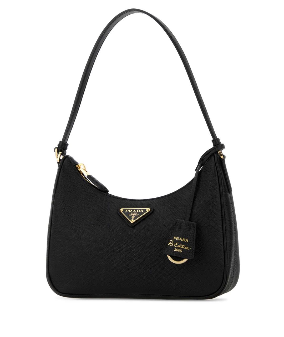 PRADA Черная кожаная сумка через плечо, фото 2