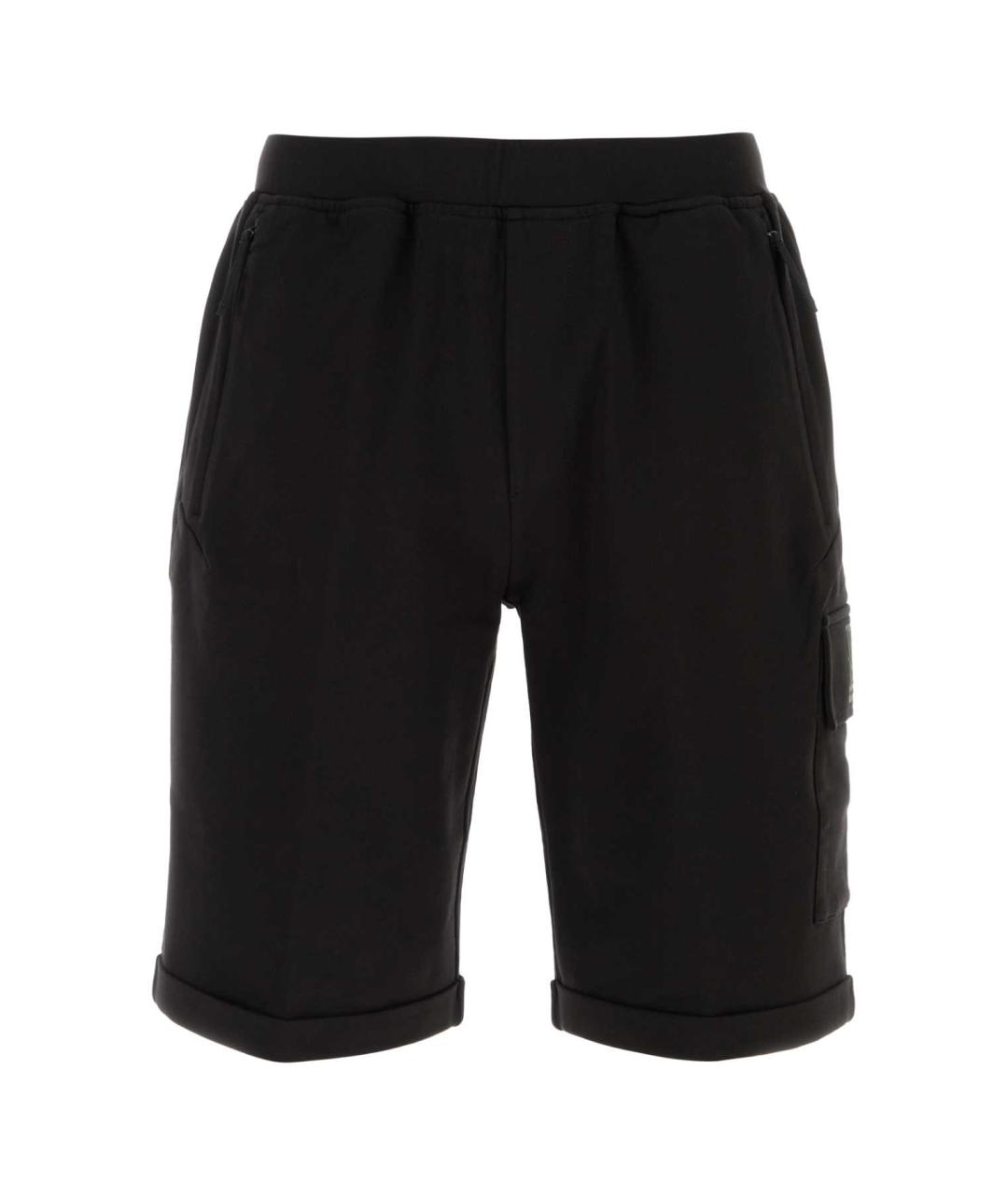 CP COMPANY Черные хлопковые шорты, фото 1