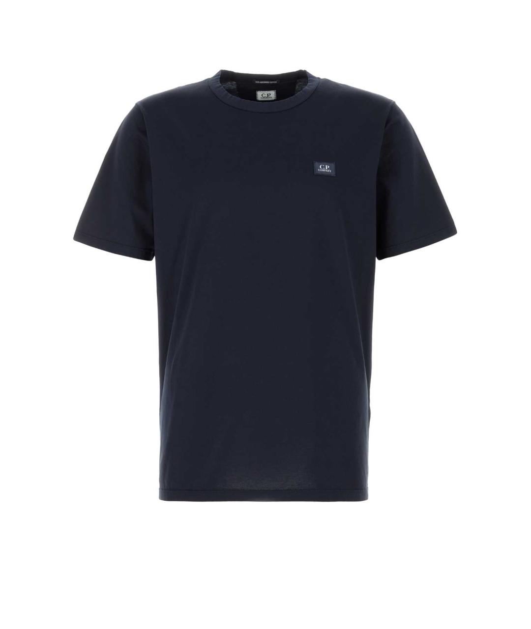 CP COMPANY Синяя хлопковая футболка, фото 1
