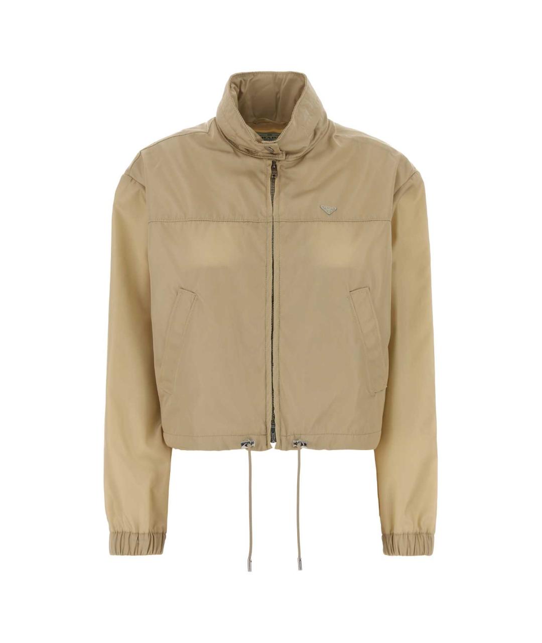 PRADA Бежевая полиамидовая куртка, фото 1