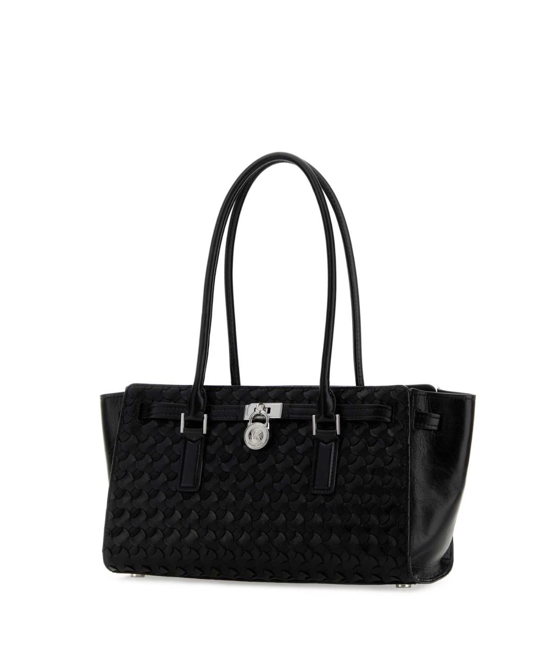 MICHAEL KORS Черная кожаная сумка тоут, фото 2