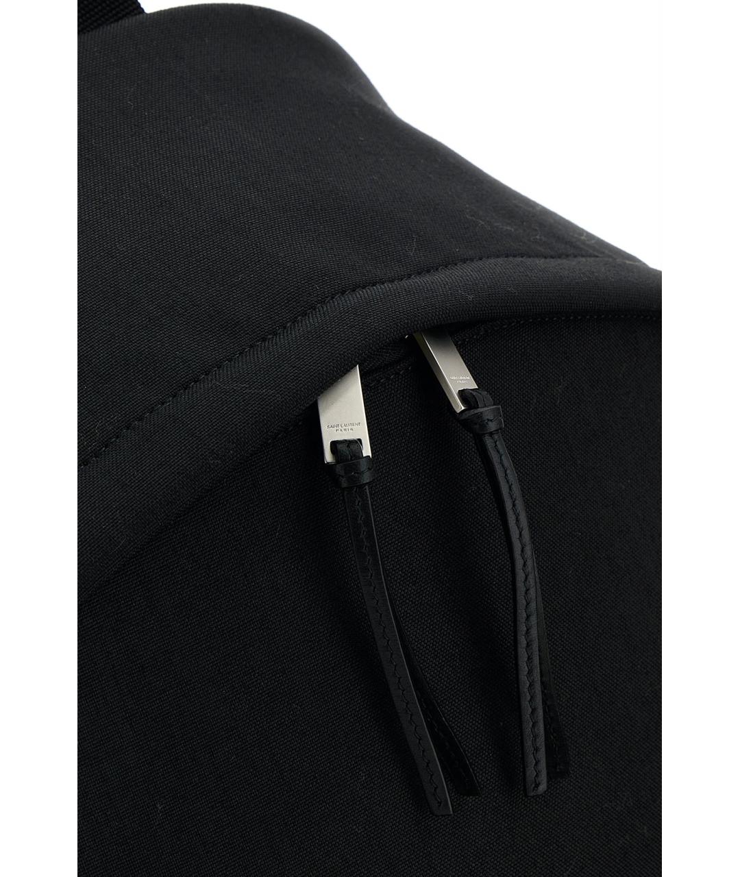 SAINT LAURENT Черный синтетический рюкзак, фото 4