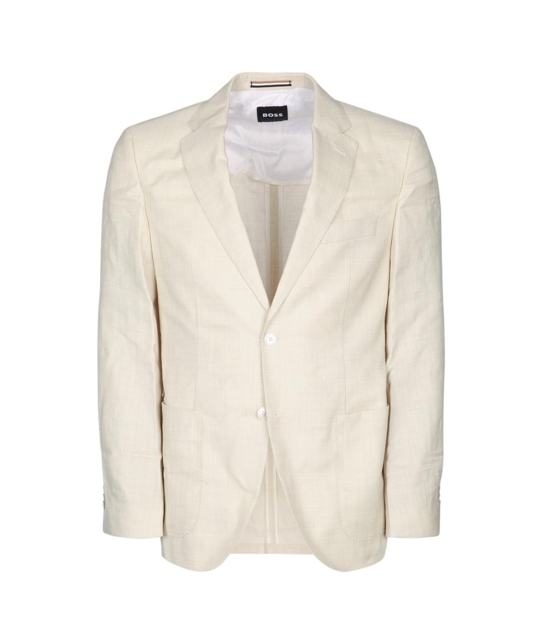 HUGO BOSS Белый шерстяной пиджак, фото 1