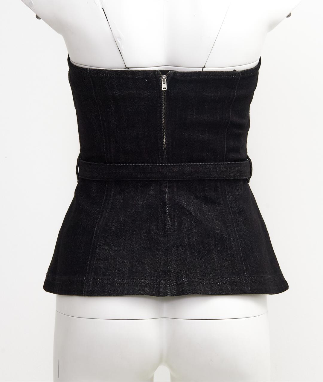 SELF-PORTRAIT Черная хлопковая блузы, фото 2