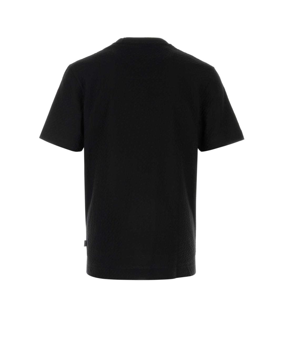 HUGO BOSS Черная хлопковая футболка, фото 2