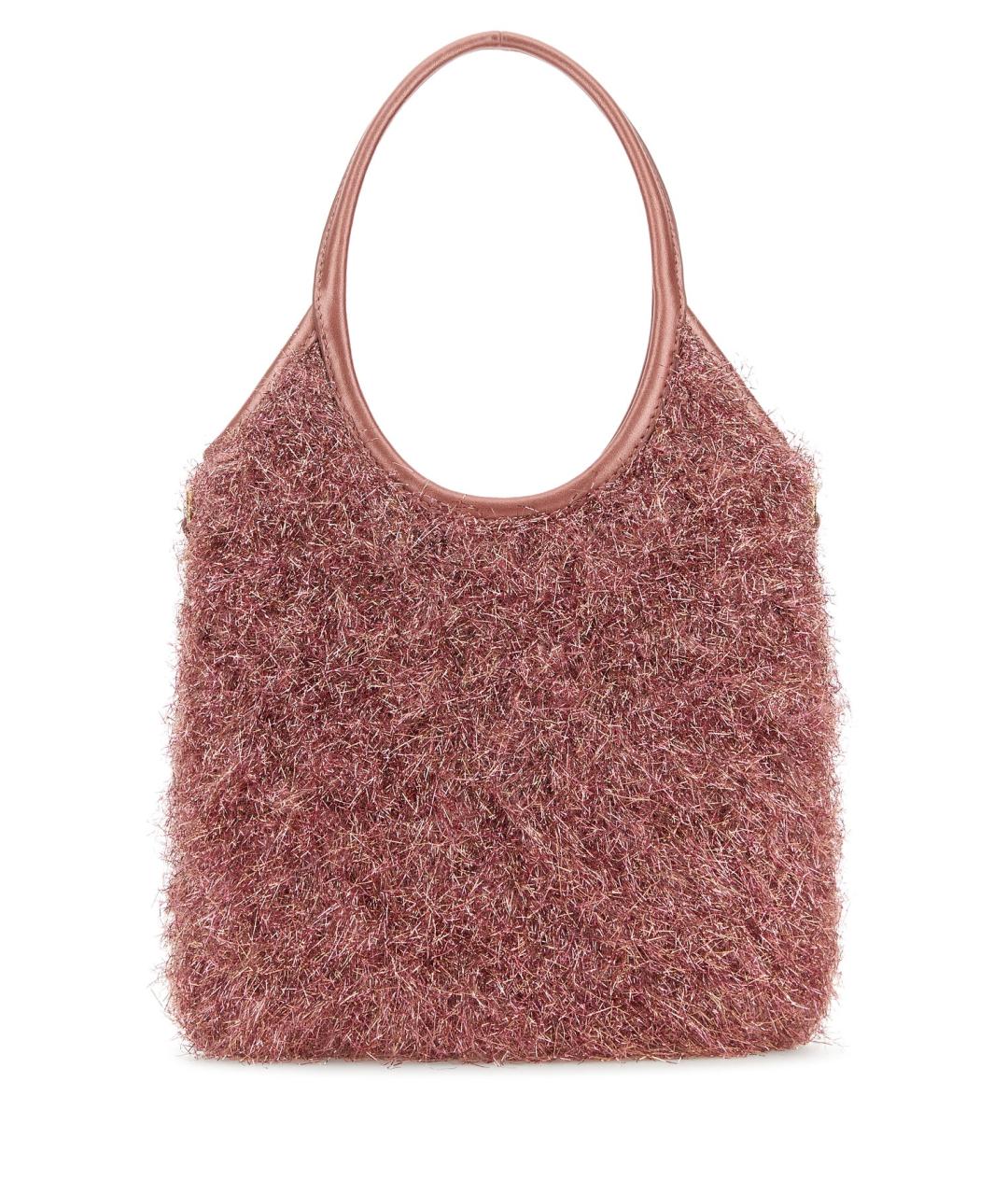 MIU MIU Розовая синтетическая сумка тоут, фото 3