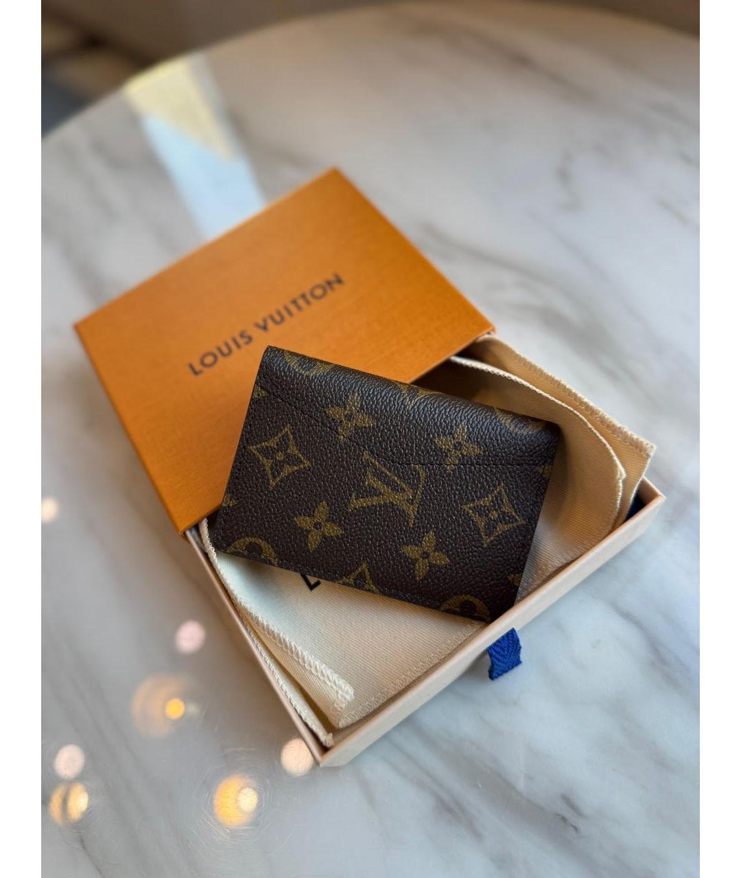 LOUIS VUITTON Коричневый кардхолдер, фото 2