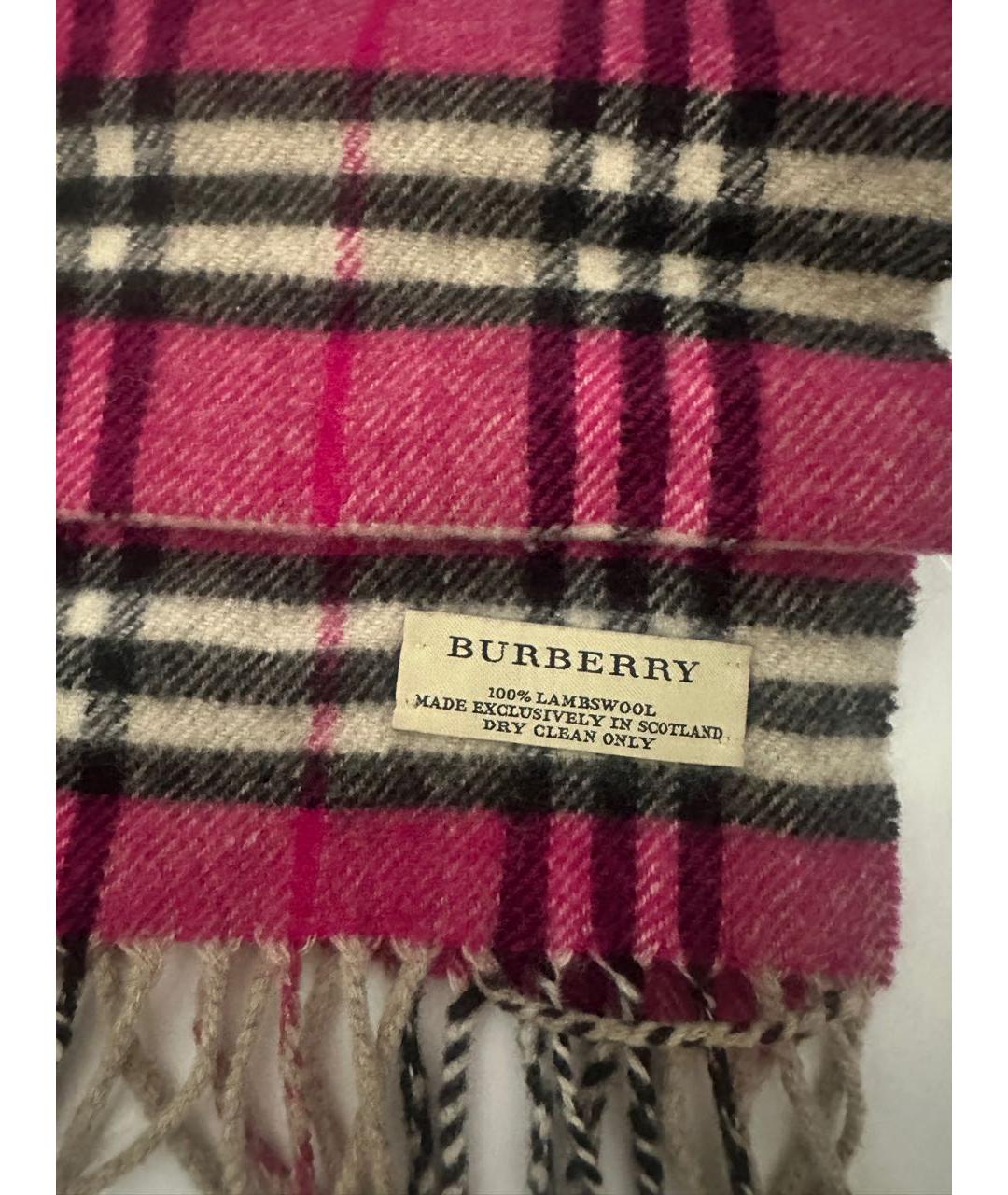 BURBERRY Мульти шерстяной шарф, фото 3