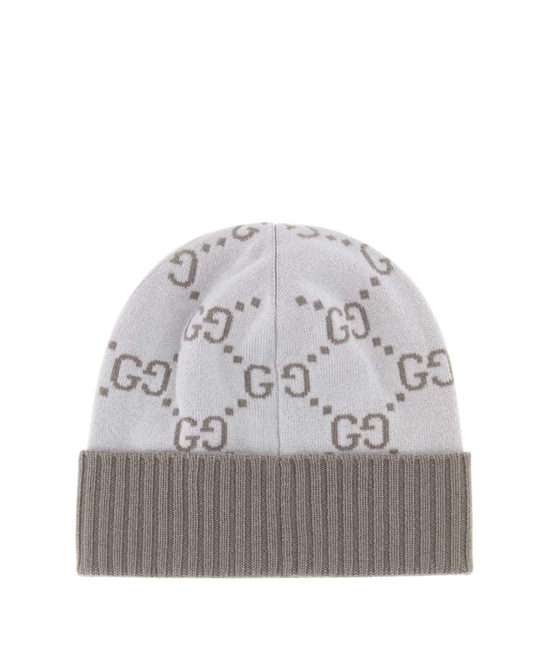 GUCCI Серая кашемировая шапка, фото 2