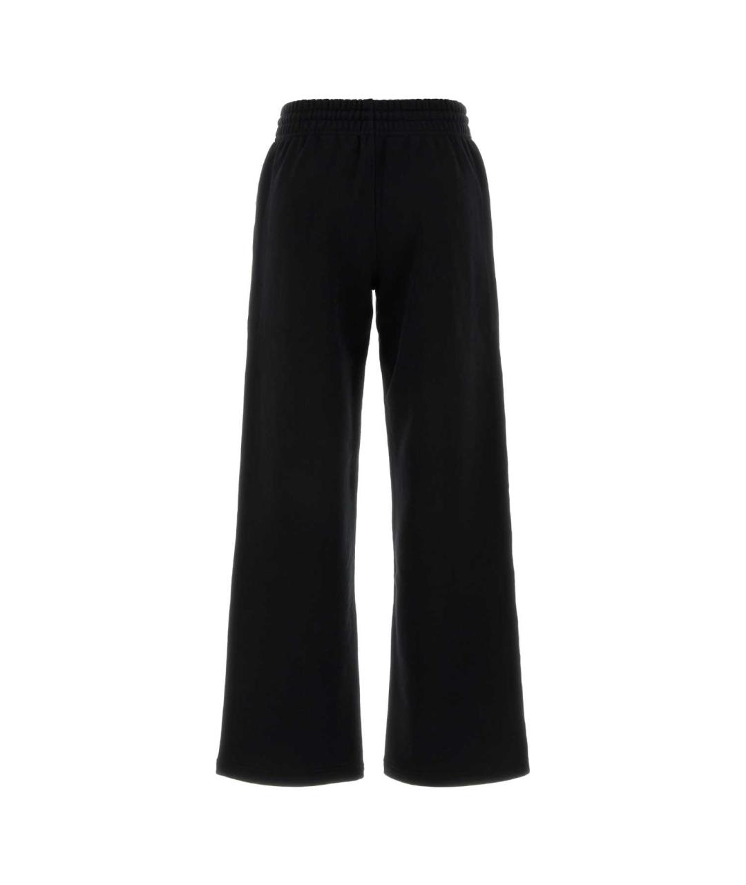 BURBERRY Черные хлопковые прямые брюки, фото 2