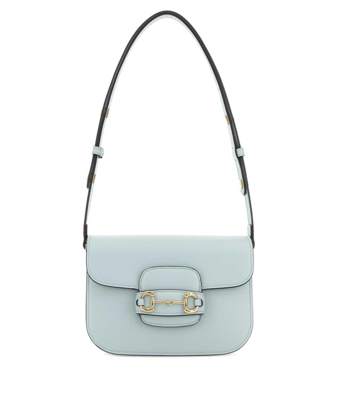 GUCCI Голубая кожаная сумка через плечо, фото 1