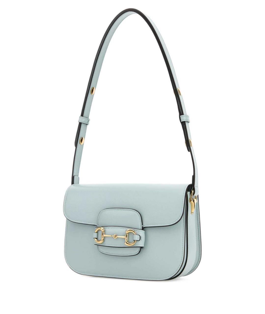 GUCCI Голубая кожаная сумка через плечо, фото 2