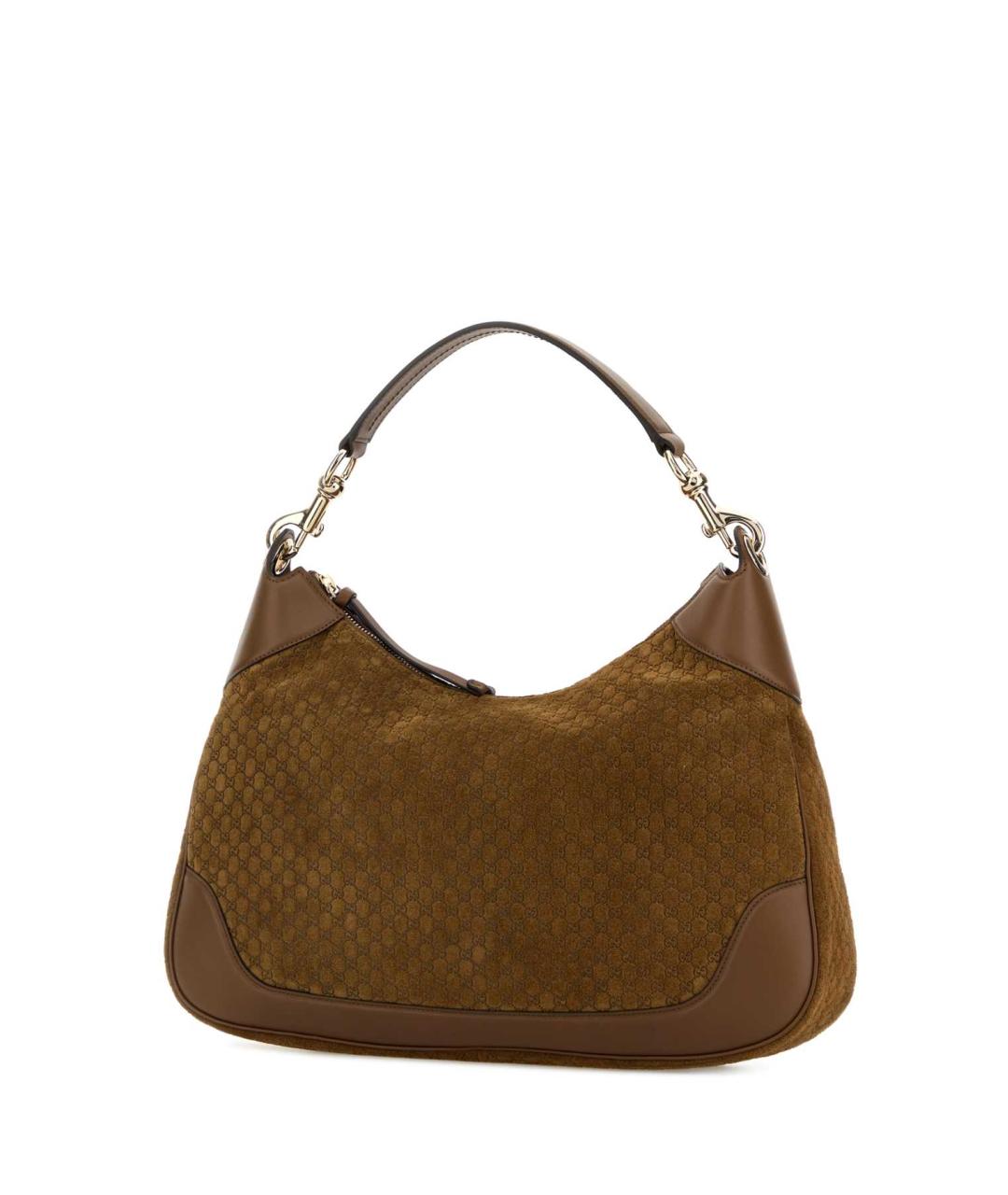 GUCCI Коричневая замшевая сумка через плечо, фото 2