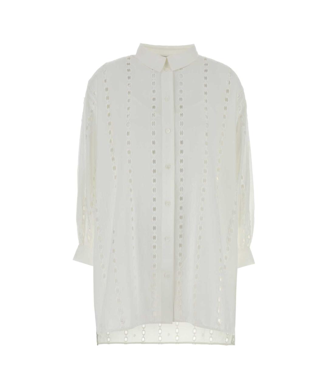 ANINE BING Белое хлопковое повседневное платье, фото 1